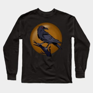 Stylized Raven Fall Long Sleeve T-Shirt